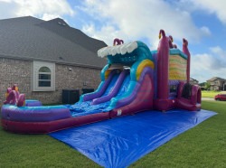Mysterious Jungle DL Bounce House W/Slide