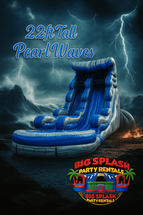 22ft Tall Pearl Waves Water Slide