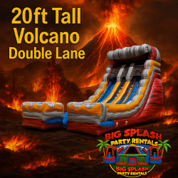 20ft Volcano Double Lane Water Slide 20ft Volcano Double Lane Water Slide